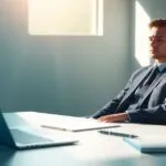 Professional streesed from using technology