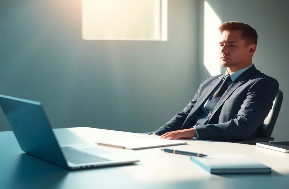 Professional streesed from using technology