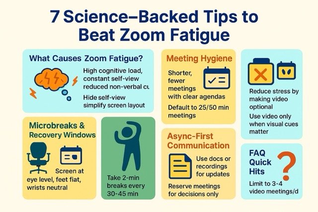 7 science-backed tips to beat Zoom fatigue